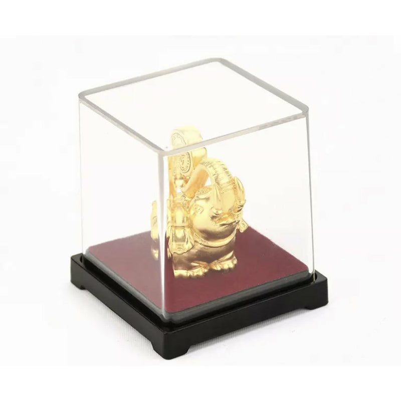 Lucky Elephant 24K Gold Foil Statue