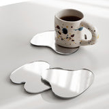 Mirror Glass Coasters/Placemats Heat Resistant Set of 3