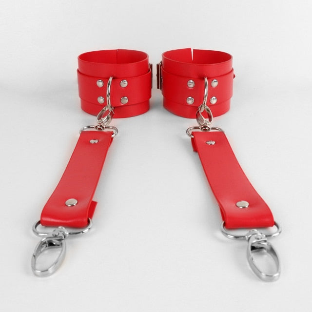 Full Body Leather Harness Garter Belt Sets