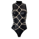 Rope Leather Bodysuit