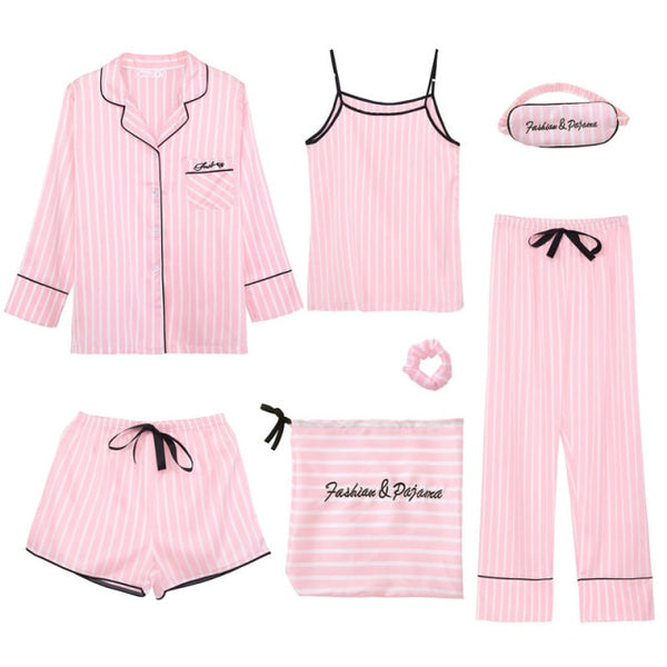 Women's 7 Piece Pajamas Sets