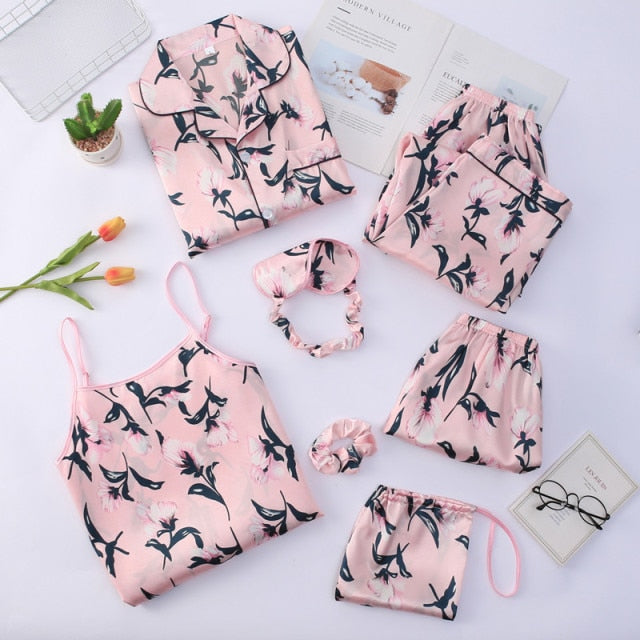 Women's 7 Piece Pajamas Sets