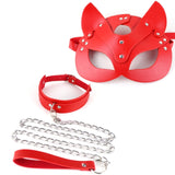 Sexy Red Harness Garter Bondage Set