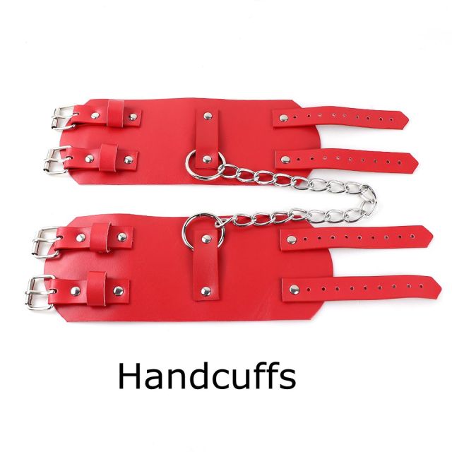 Sexy Red Harness Garter Bondage Set